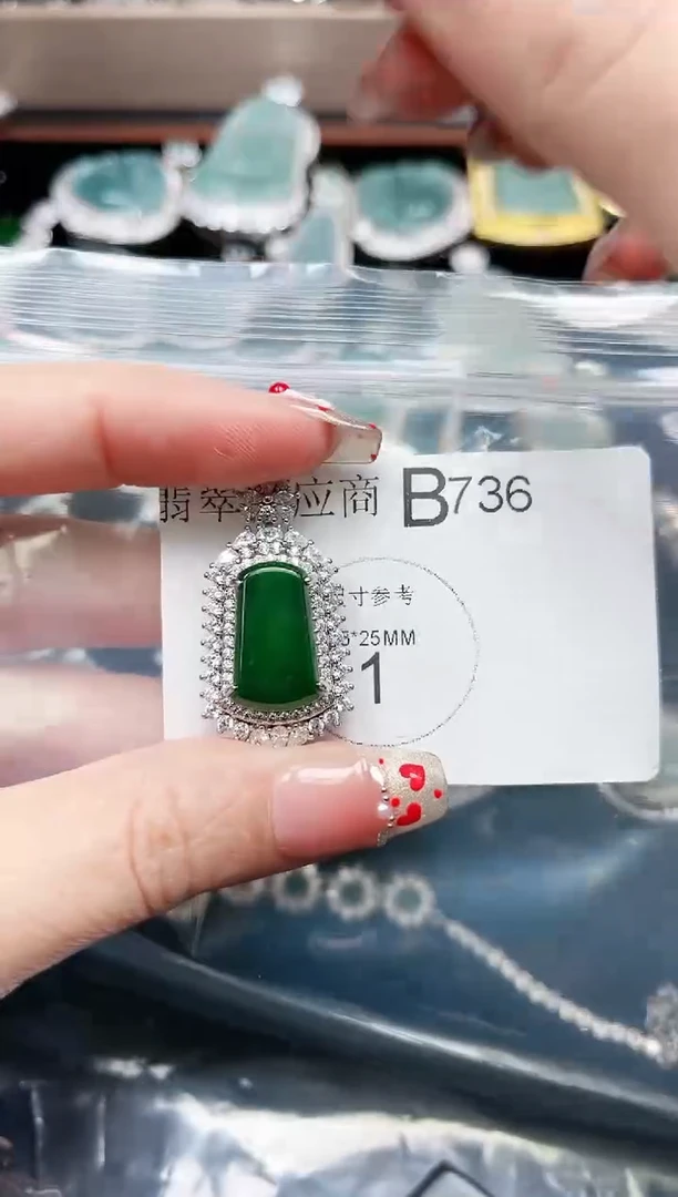 【闪购商品】翡翠颈饰未镶嵌736赠皮绳