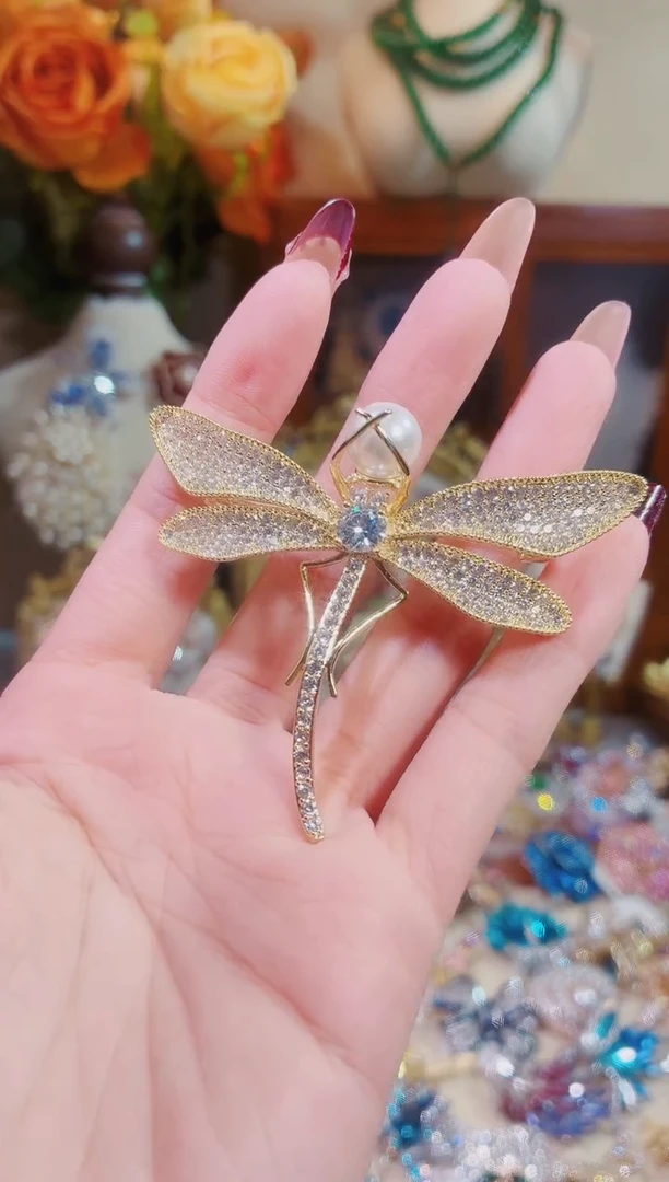 合成立方氧化锆铜合金蜻蜓