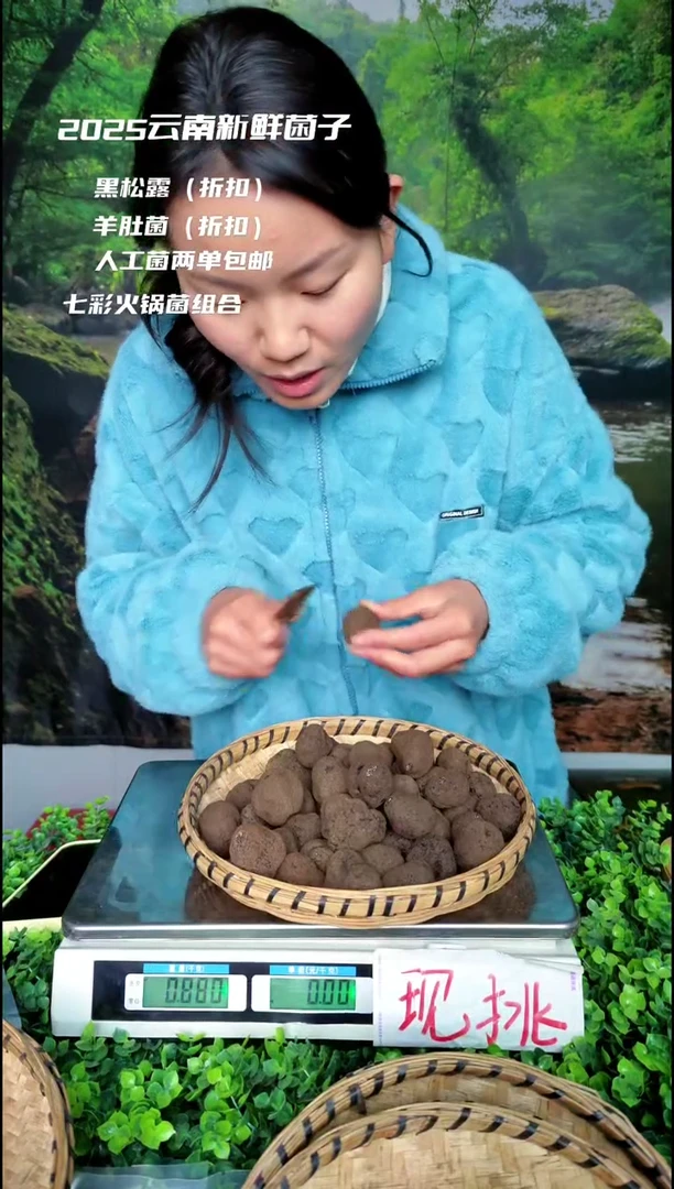 黑松露中国大陆黑松露3-4cm1000g5-6cm1000g