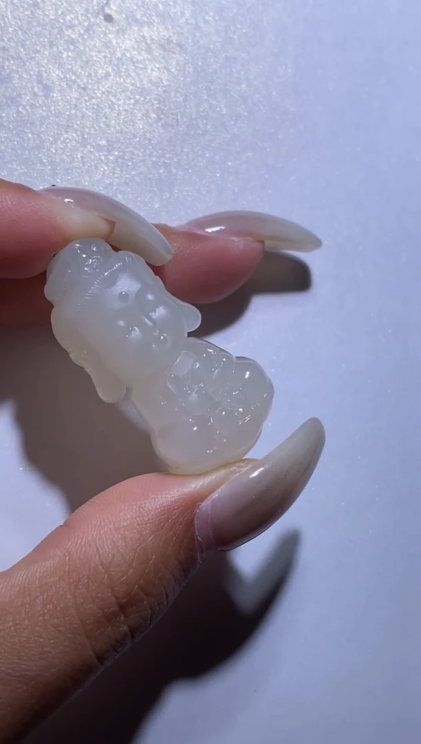 颈饰未镶嵌和田玉文殊宝宝佛