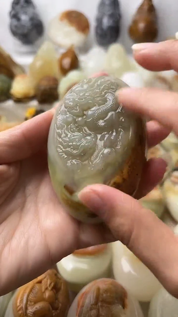 石材古青石棉纹正常不退换龙微瑕