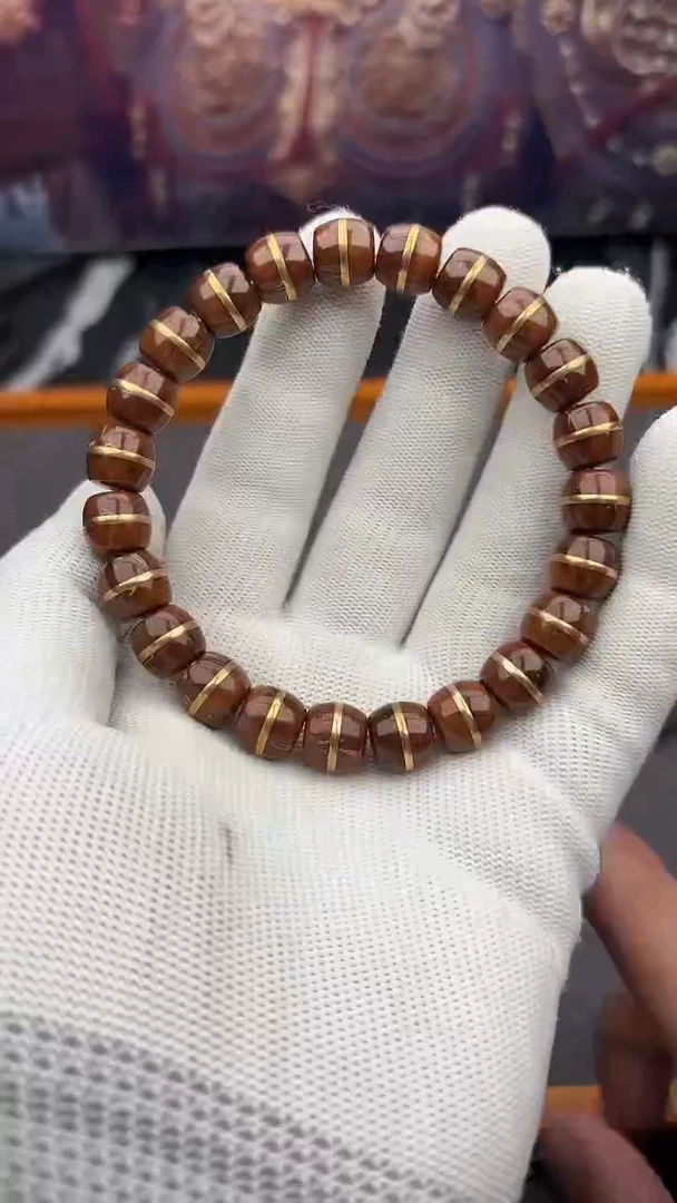 手串紫金鼠紫金鼠33微瑕一线天