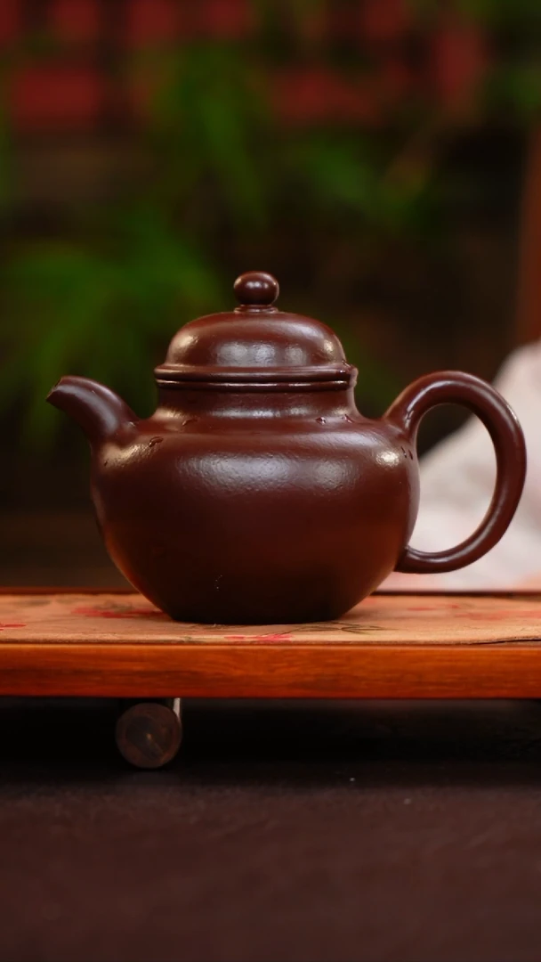 茶壶紫砂紫袍玉砂 掇球
