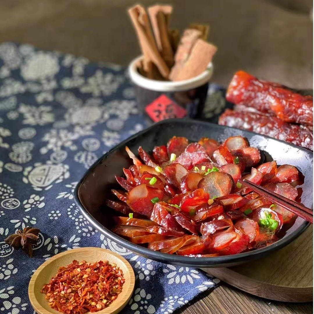 湖南小火冷烟慢熏香肠