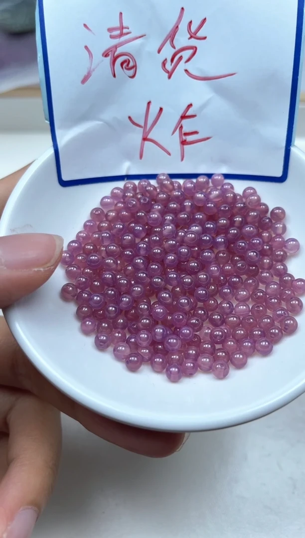 散珠未镶嵌红宝石D6粉 宝石4mm14颗13.8元