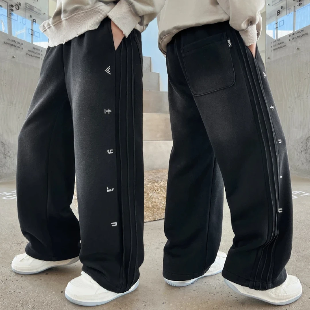 【吊染砂洗】秋季卫裤2025新款儿童装男女童秋款休闲裤中大童运动裤