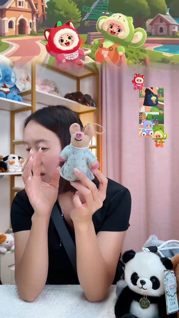 毛绒贵富小猪挂件