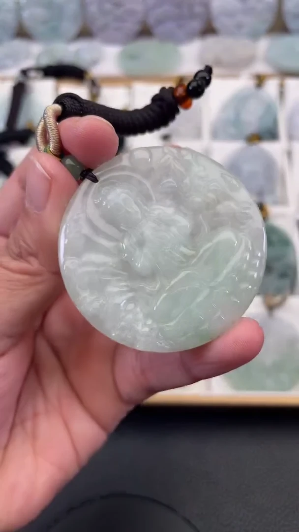 颈饰未镶嵌翡翠天然缅甸翡翠A货195