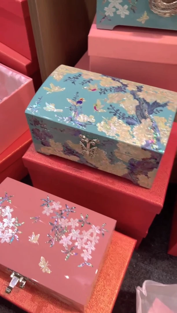 【闪购商品】按扣绒布底福利款不退不换·弘贝雅螺钿漆器