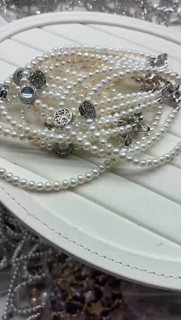 未镶嵌手链淡水珍珠多样性发其一，非无暇