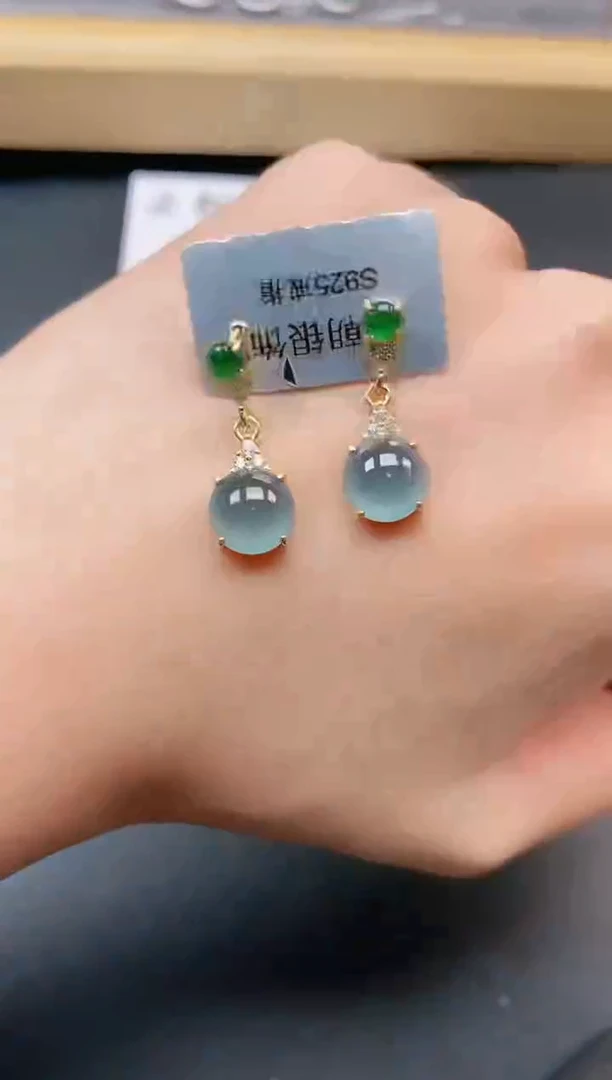 银S925镶嵌戒指翡翠111