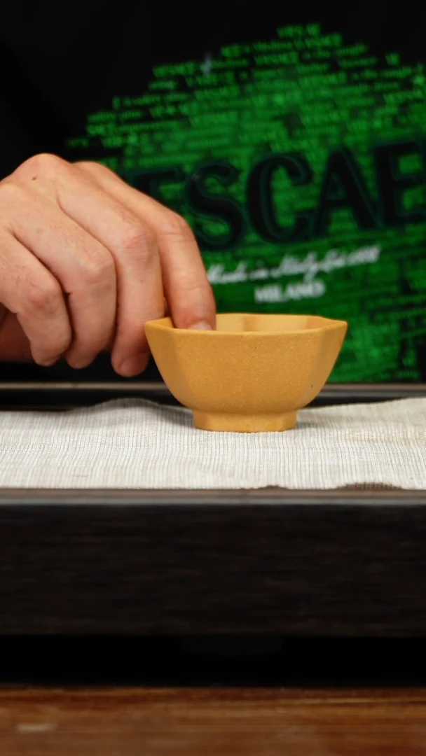 茶壶紫砂黄金段八方杯