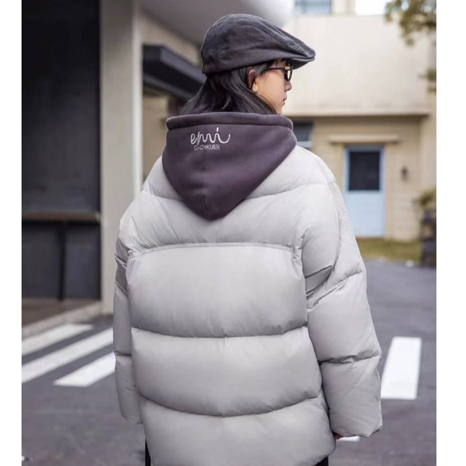 潮牌甄选羽绒服外套2024冬季新款中大童休闲宽松外套83908