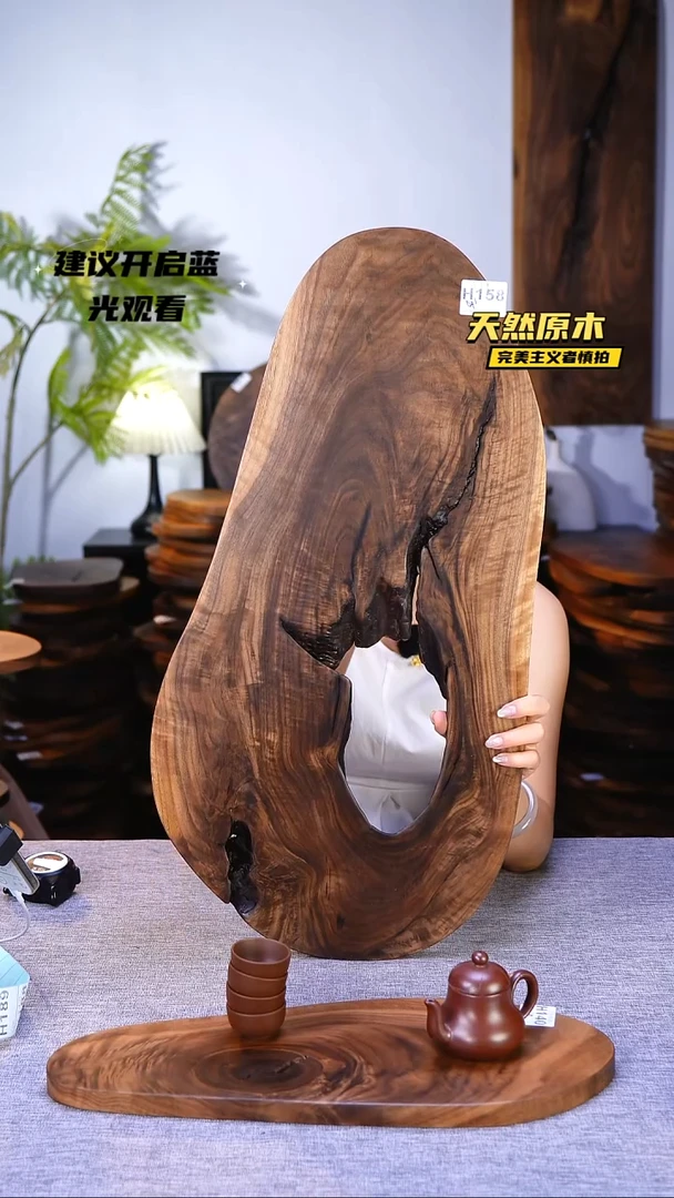 木?*风北美黑胡桃原木.干裂疤结不属于商品质量问题