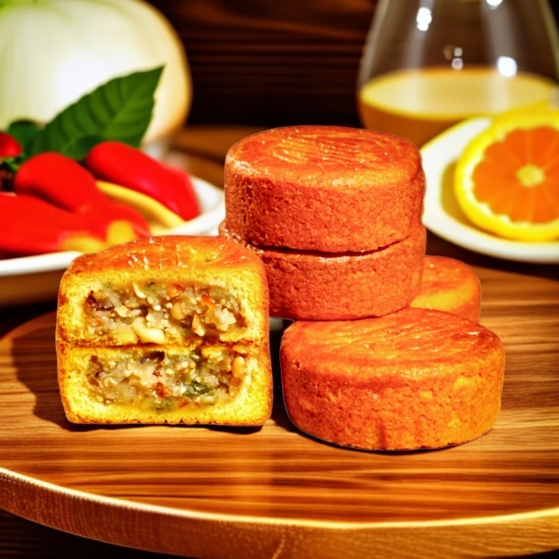 蛋月烧【50克】蛋月烧月饼五仁蛋黄红枣蛋糕皮老式糕点