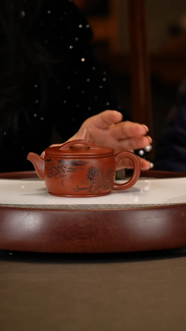 【闪购商品】紫砂茶壶【赵克南】朱泥汉瓦  200CC