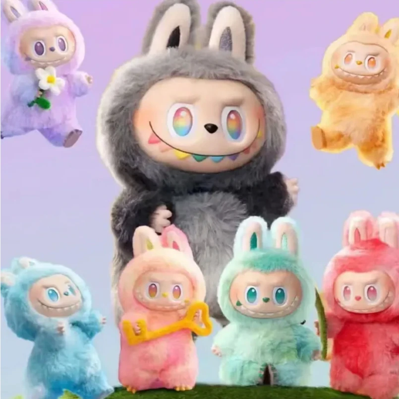 国版潮玩LAbubu马卡龙毛绒公仔盲盒代拆