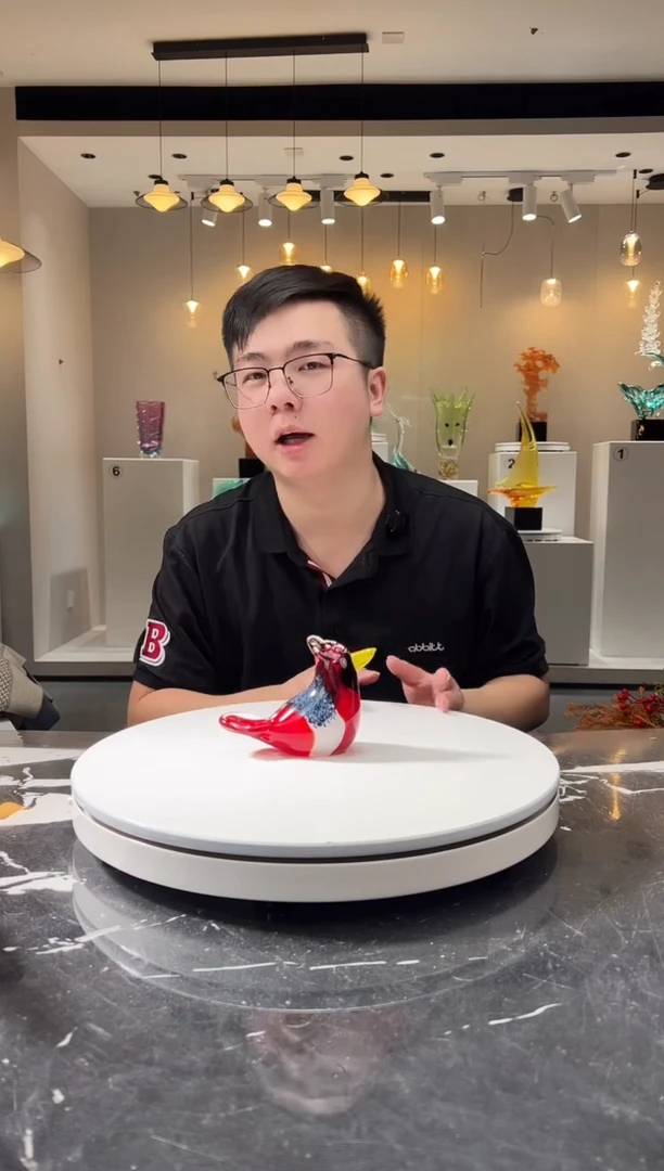 摆件巴比特美学-红黑色小鸟