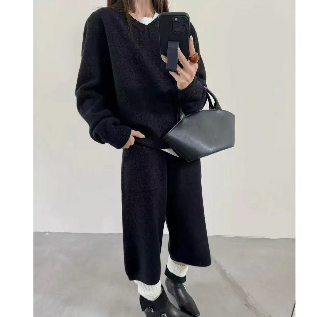 十三行白白家-北欧环游～秋冬新款松弛搭配毛衣套装#45688