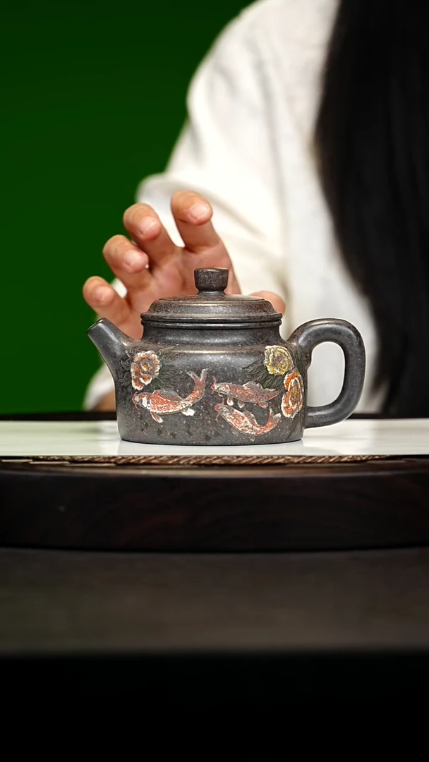 宜兴原矿高端紫砂 天青泥柴烧280cc