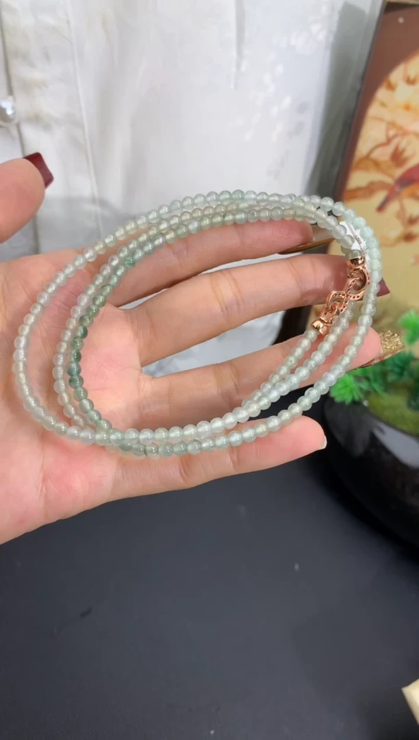 未镶嵌手串翡翠卡3.5mm