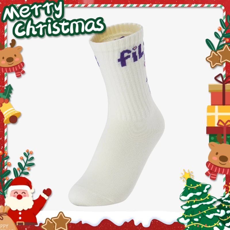 FILAKIDS【超舒适不臭脚】斐乐儿童袜子新款潮流时尚单品袜厚款袜子