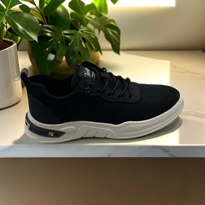 断码捡漏-男士布鞋发泡底时尚圆头系带透气休闲鞋（97200）