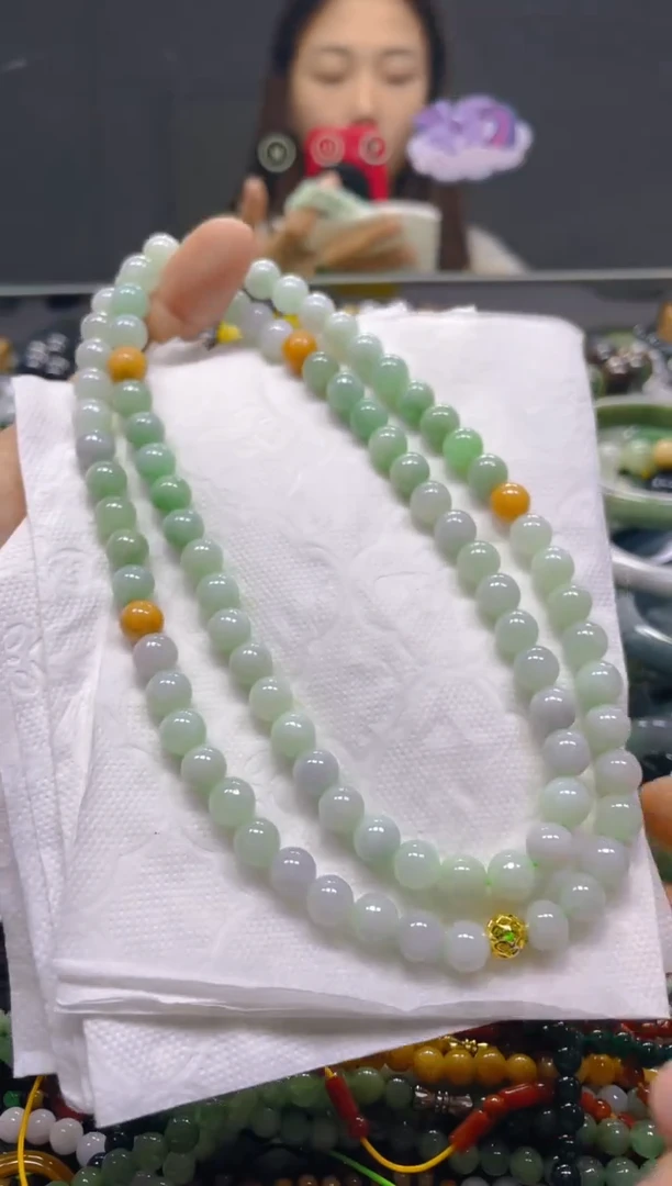 颈饰未镶嵌翡翠7MM