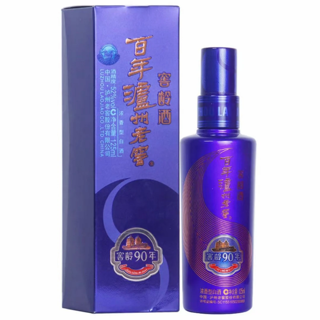 泸州老窖【2018年·52°·125ml】窖龄90年  浓香型白酒52度125ml*1瓶