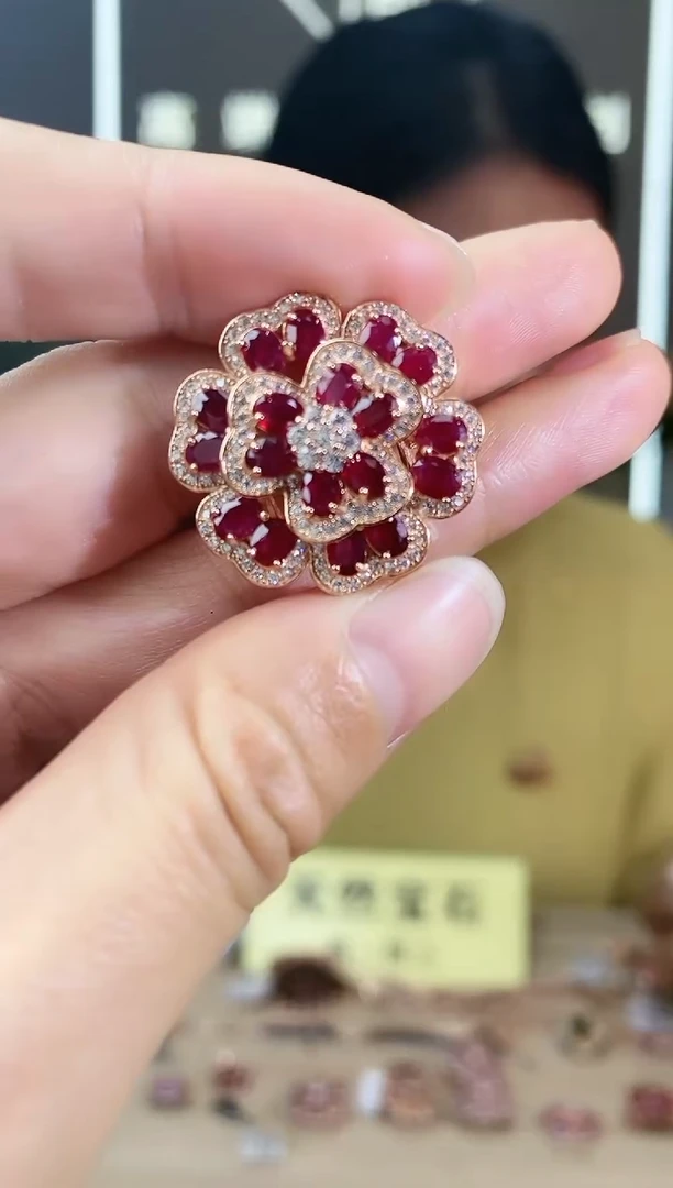 【闪购商品】红宝石手饰银S925镶嵌手饰