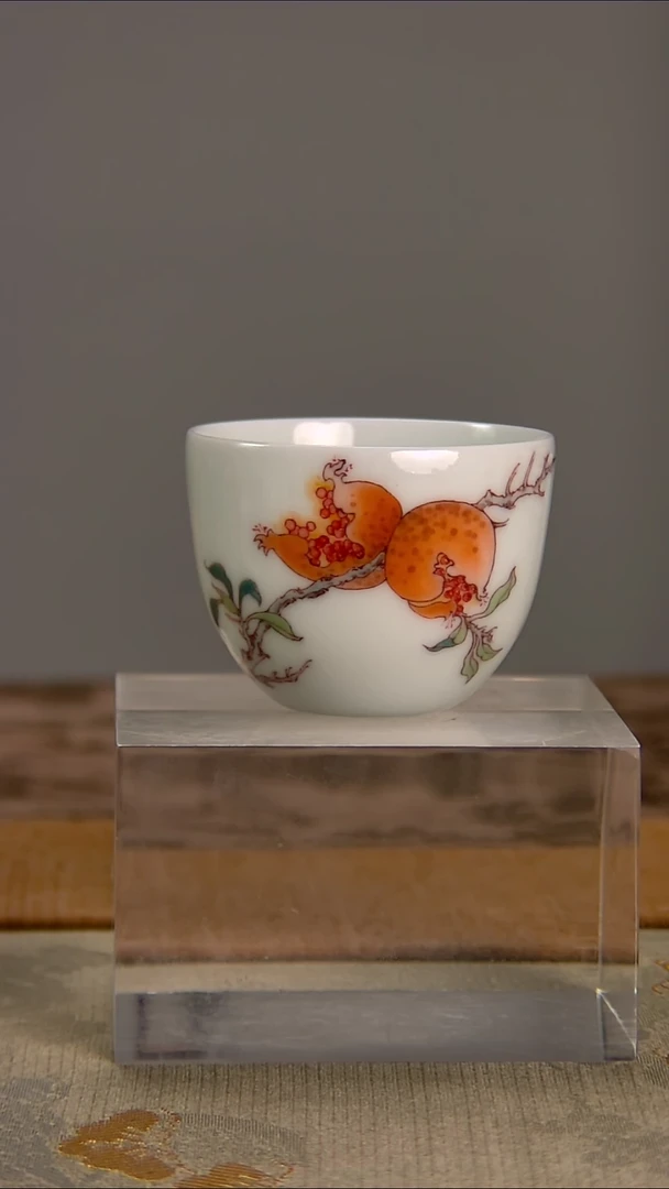 【闪购商品】景德镇文祥窑釉下彩手工手绘陶瓷单杯