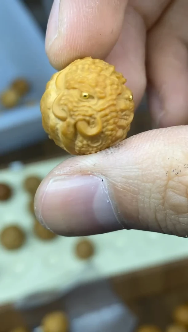 猴头核桃吊坠一念  象神