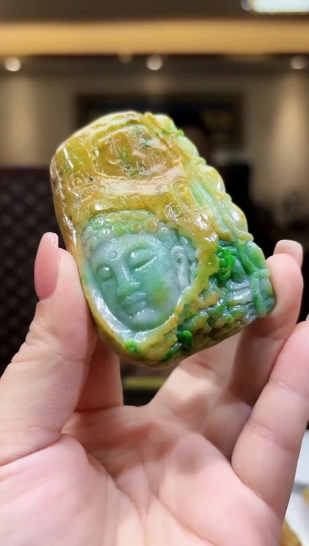 未镶嵌定制翡翠37/0916/C/发其一件/人物