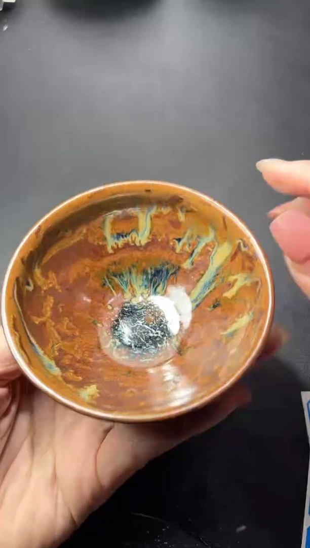 茶盏216叶紫建盏叶紫