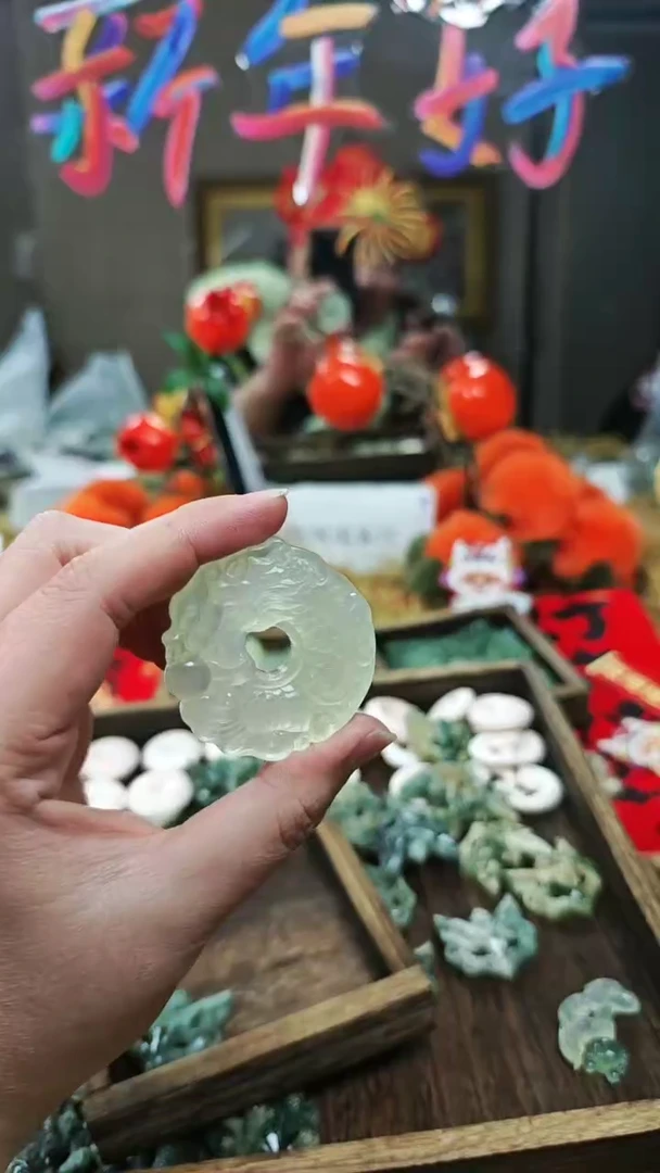 【闪购商品】蛇纹石玉颈饰合金吊坠62