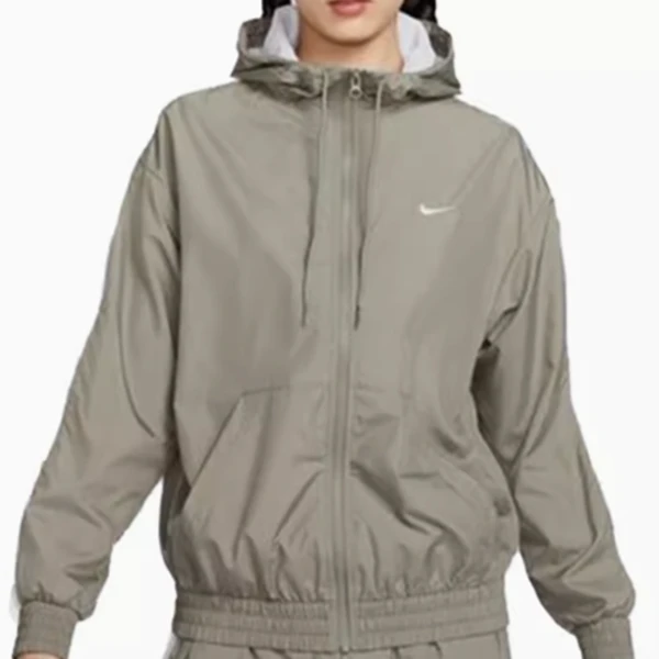 NIKE/耐克NIKE 女子梭织跑步运动宽松拒水连帽夹克 PY FV6299-320