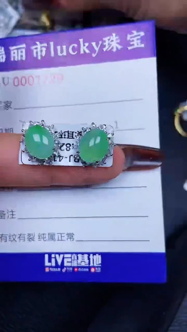 颈饰银S925镶嵌翡翠1729