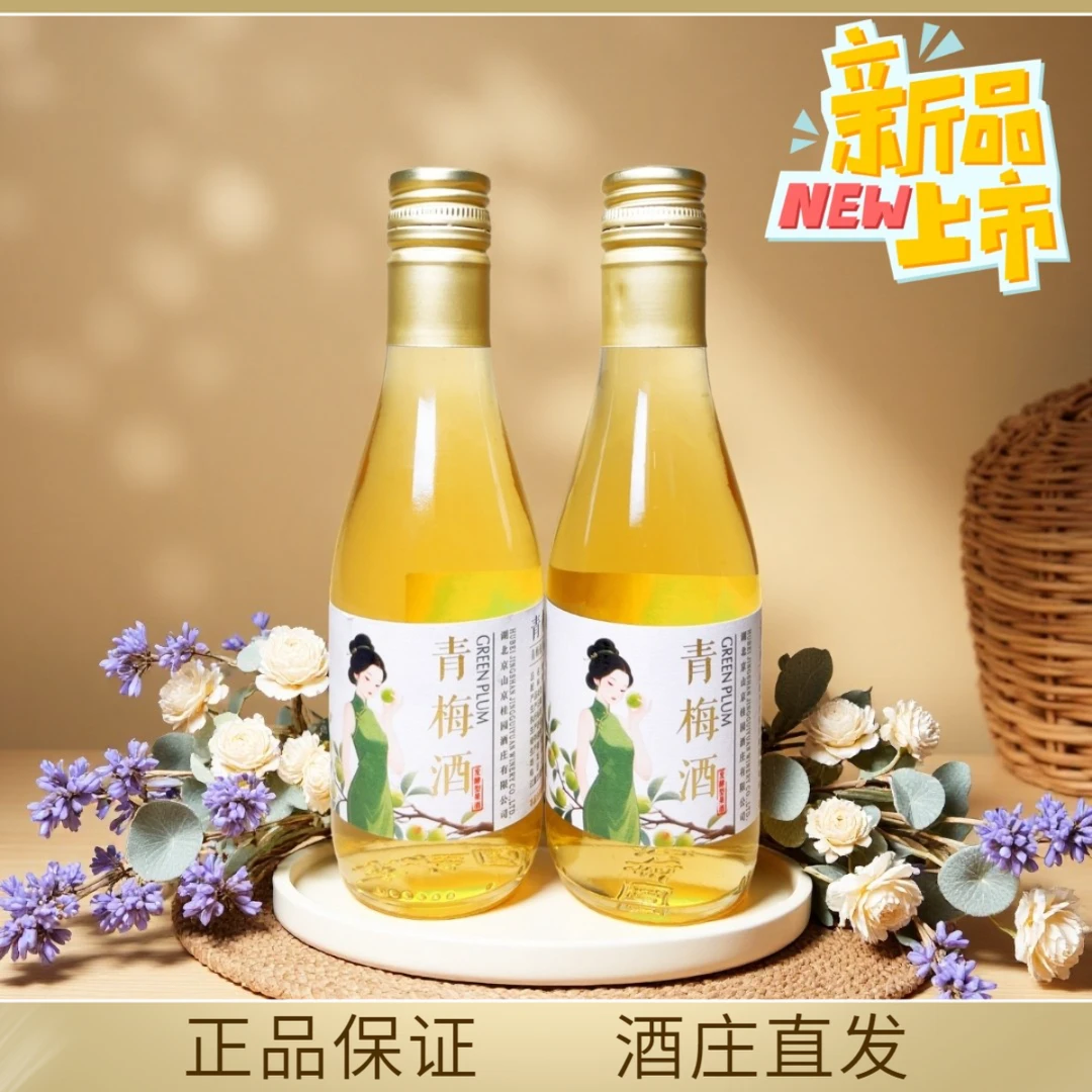 青梅酒187ml酸甜口味女生微醺果酒12度发酵低度养生果酒