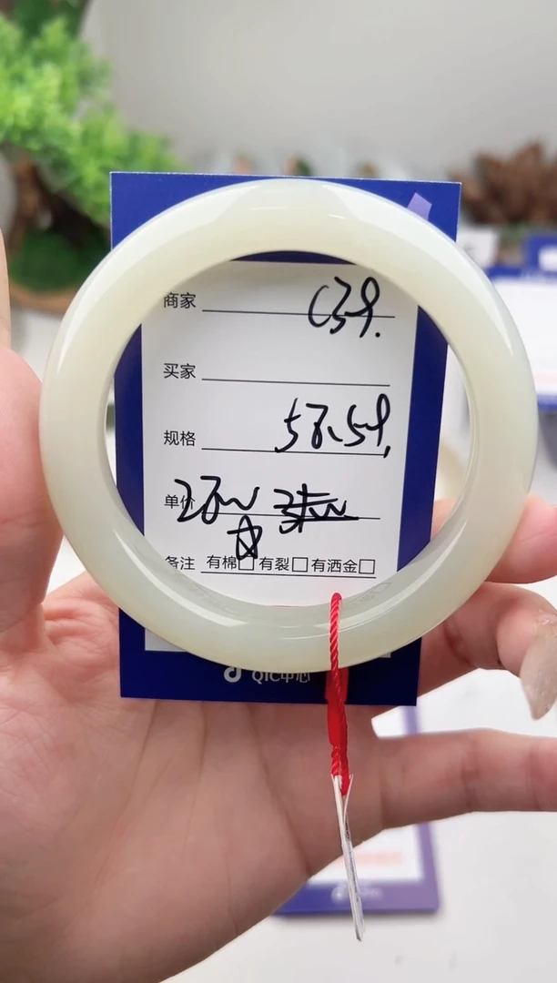 未镶嵌手镯和田玉微色差C39