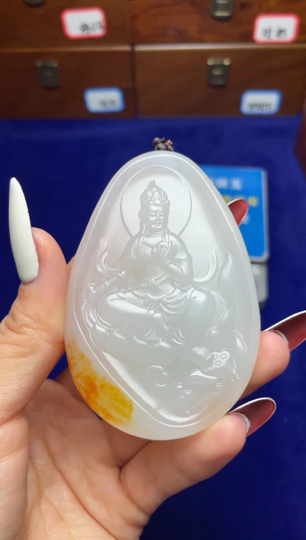 未镶嵌和田玉挂件清***岗和田玉