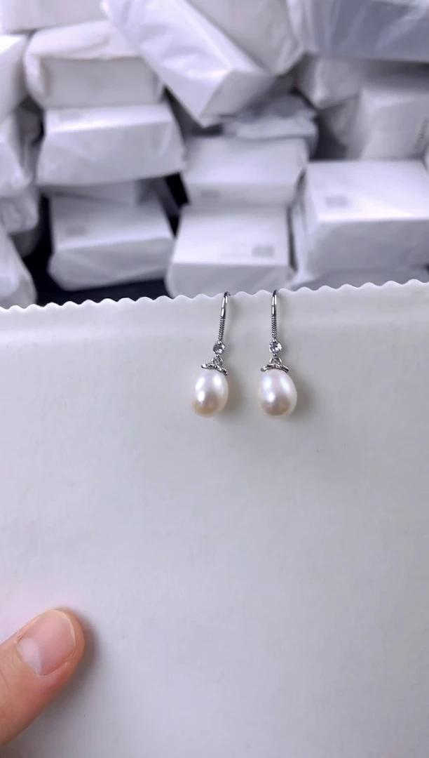 未镶嵌耳饰淡水珍珠ed1048