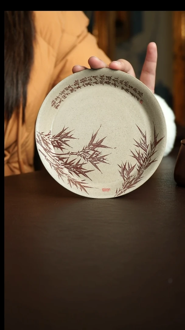 茶杯紫砂63号 李建军老师竹刻壶承