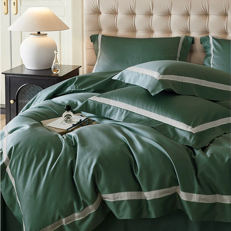 多喜爱60支贡缎四件套床品套件轻奢法式全棉床单高级舒适被套zb