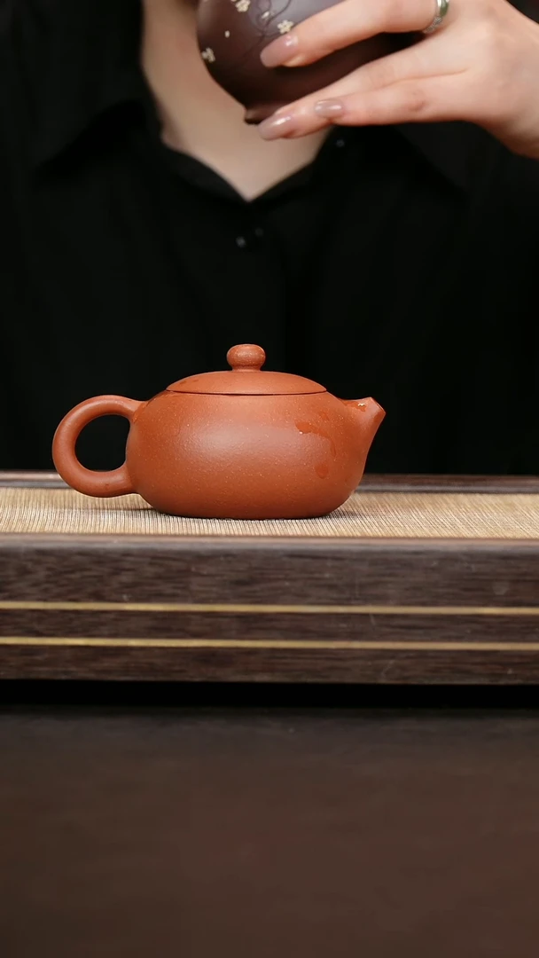 茶壶紫砂降坡泥 扁西施壶 福利款