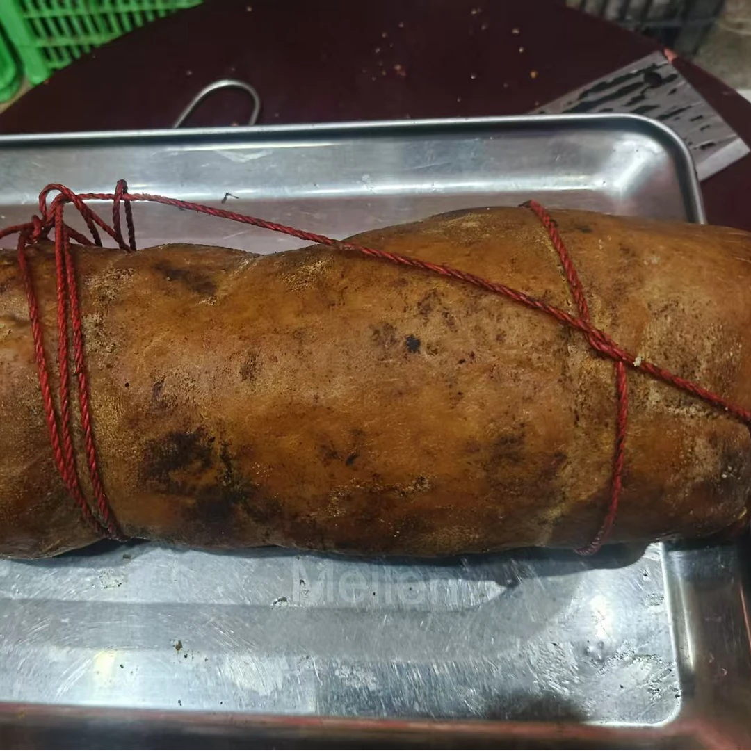 【腊板油】农家粮食猪纯板油 烟熏制作