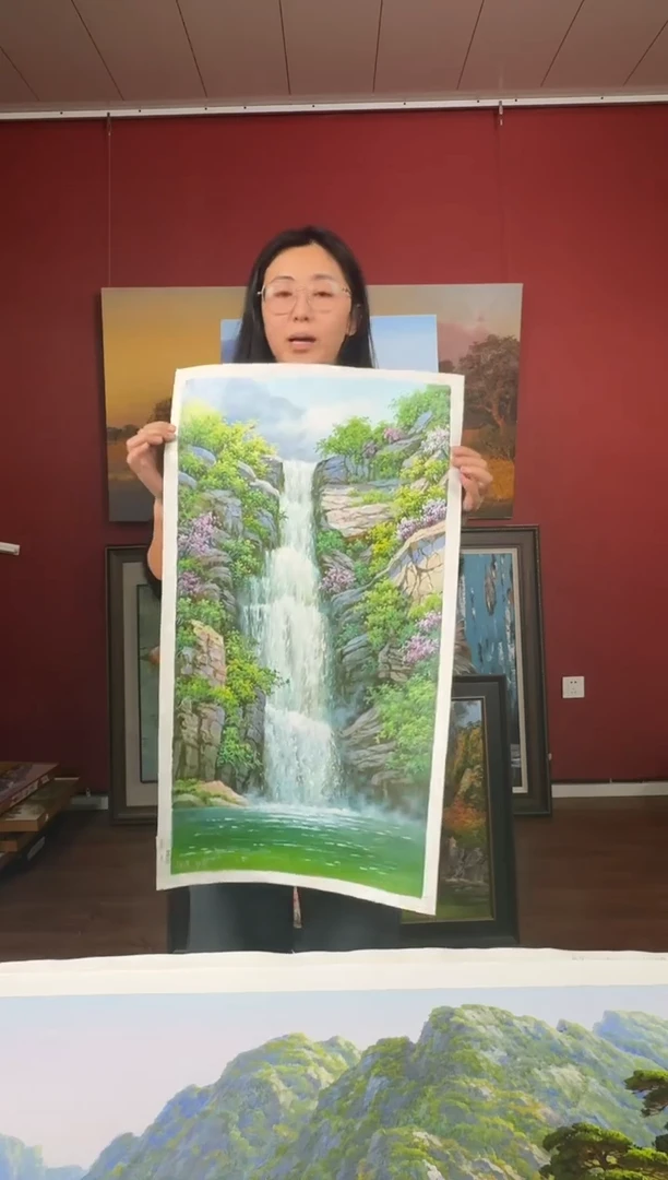 油画【106号】约50*70cm丨朝鲜原创纯手绘孤品油画丨顺丰包邮