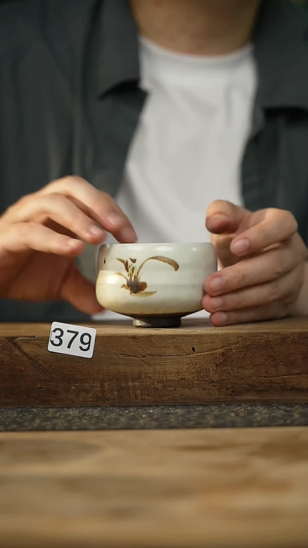 设计师款·粉引铁绘· 大