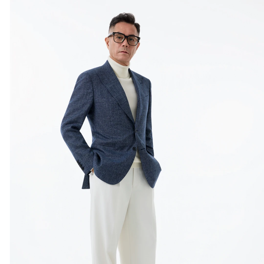 路易诗兰LOUISLONG新款男士秋冬时尚休闲修身经典舒适西服上装