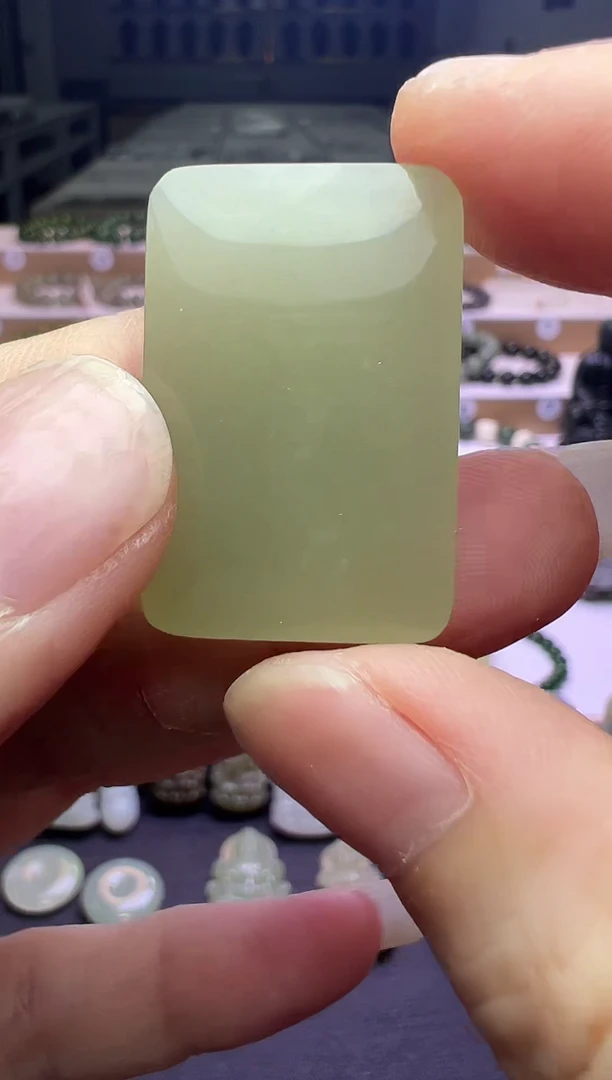 颈饰未镶嵌和田玉44号链接有包容卡30*20*6mm