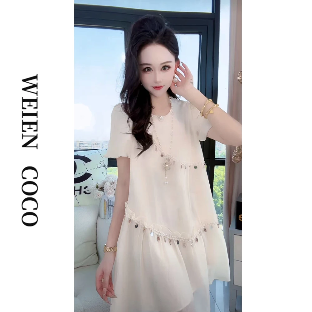 【薇恩COCO】时尚轻奢连衣裙长款日常休闲夏季新款女裙K4928